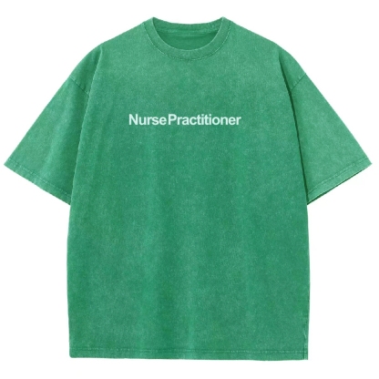 Nurse Practitioner Unisex Fit Washed T-Shirt-moweekender