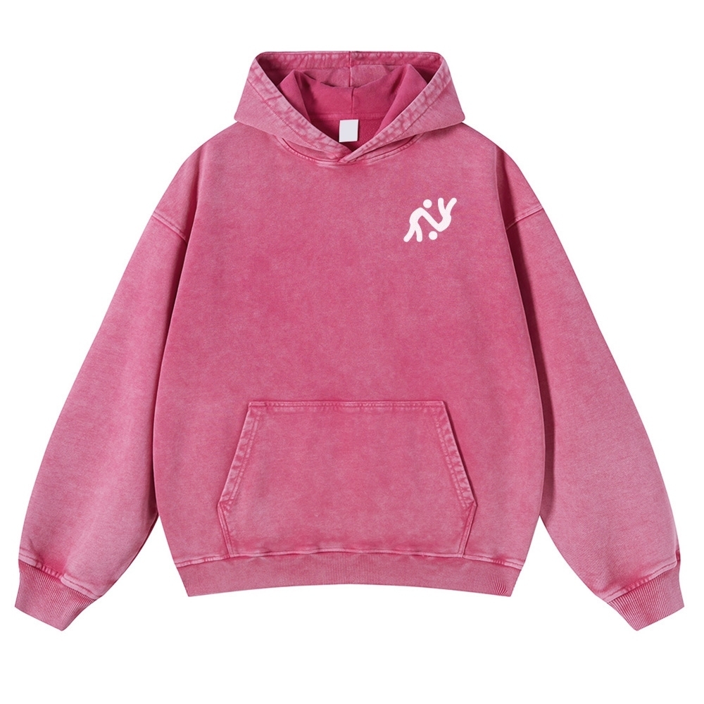 Judo Printed Vintage Washed Hoodie-moweekender