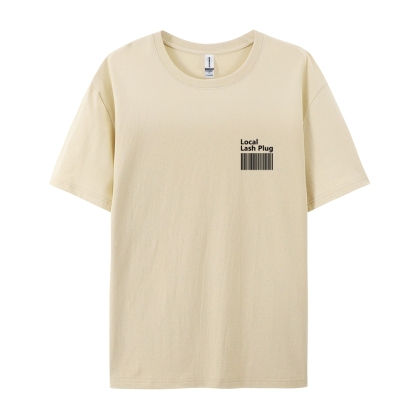 Local Lash Plug Casual Short Sleeve T-Shirt-moweekender
