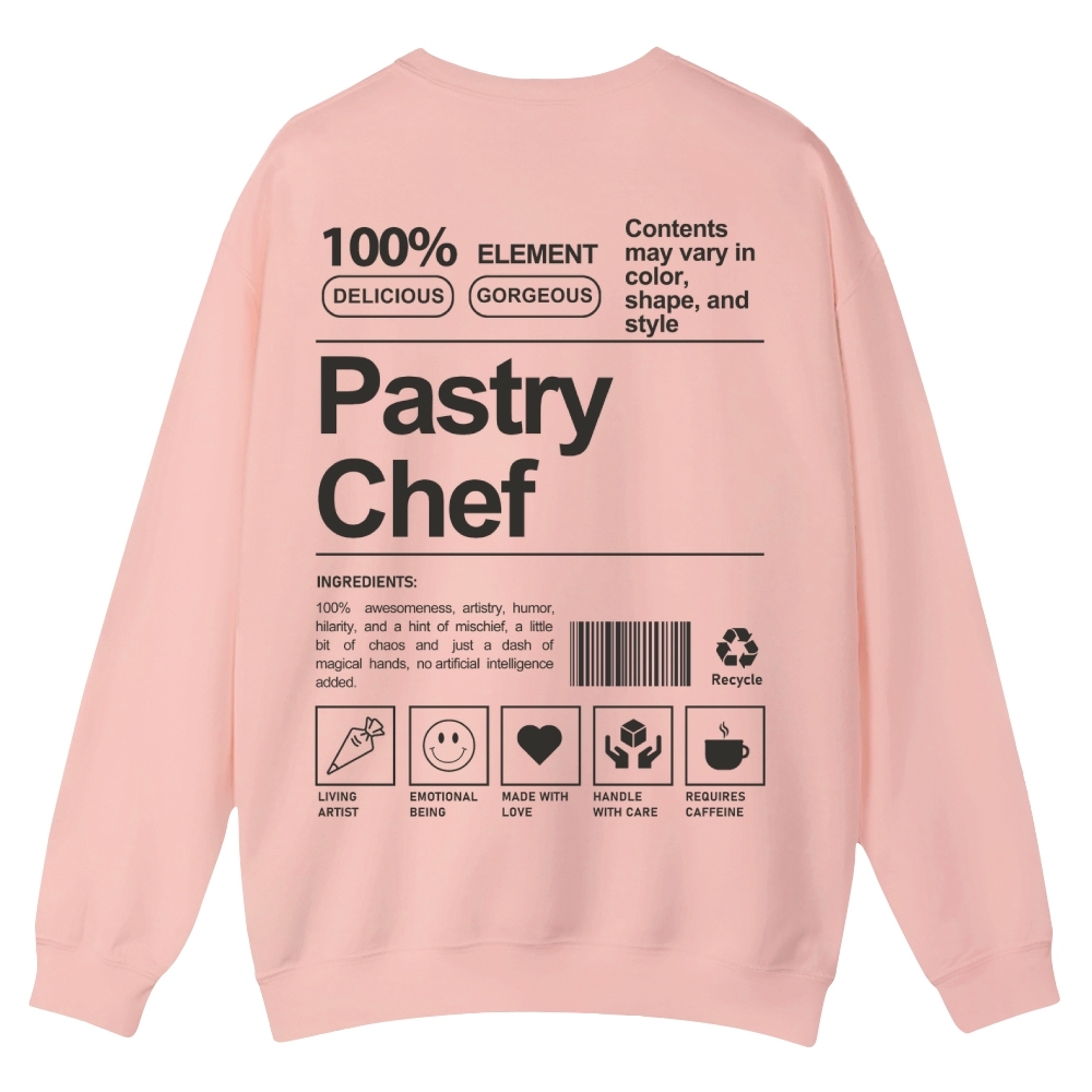 Pastry Chef Casual Crewneck Sweatshirt-moweekender