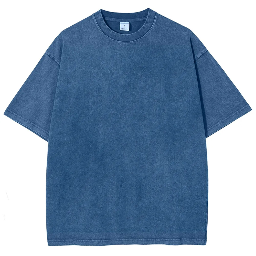 Dog Walker Pattern Washed Vintage Short Sleeves T-Shirt-moweekender