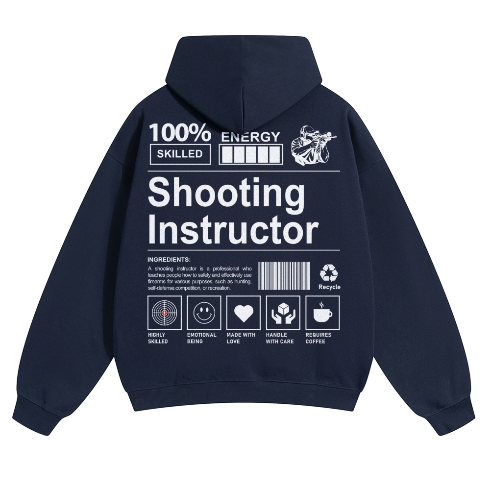 Shooting Instructor Unisex Casual Anime Print Hoodie-moweekender