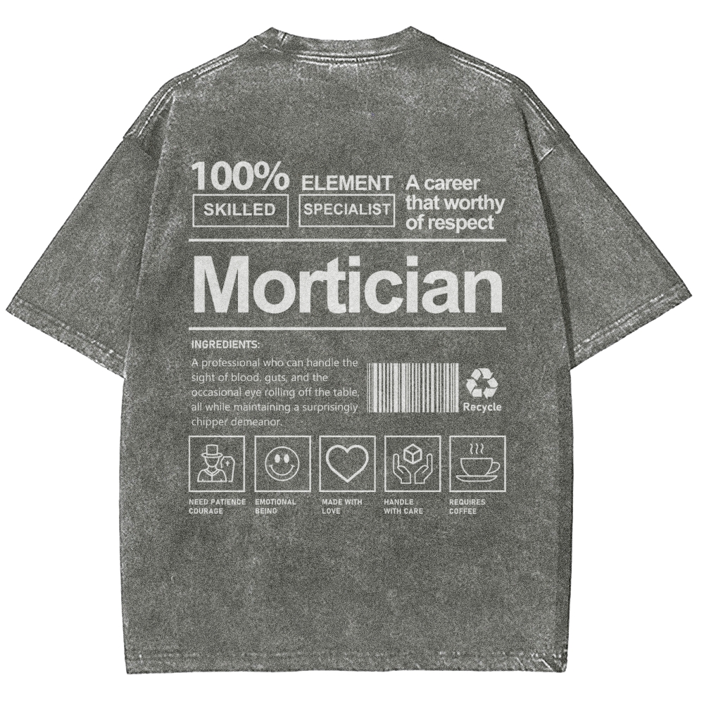 Mortician Unisex Fit Washed T-Shirt-moweekender