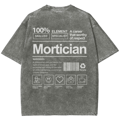 Mortician Unisex Fit Washed T-Shirt-moweekender