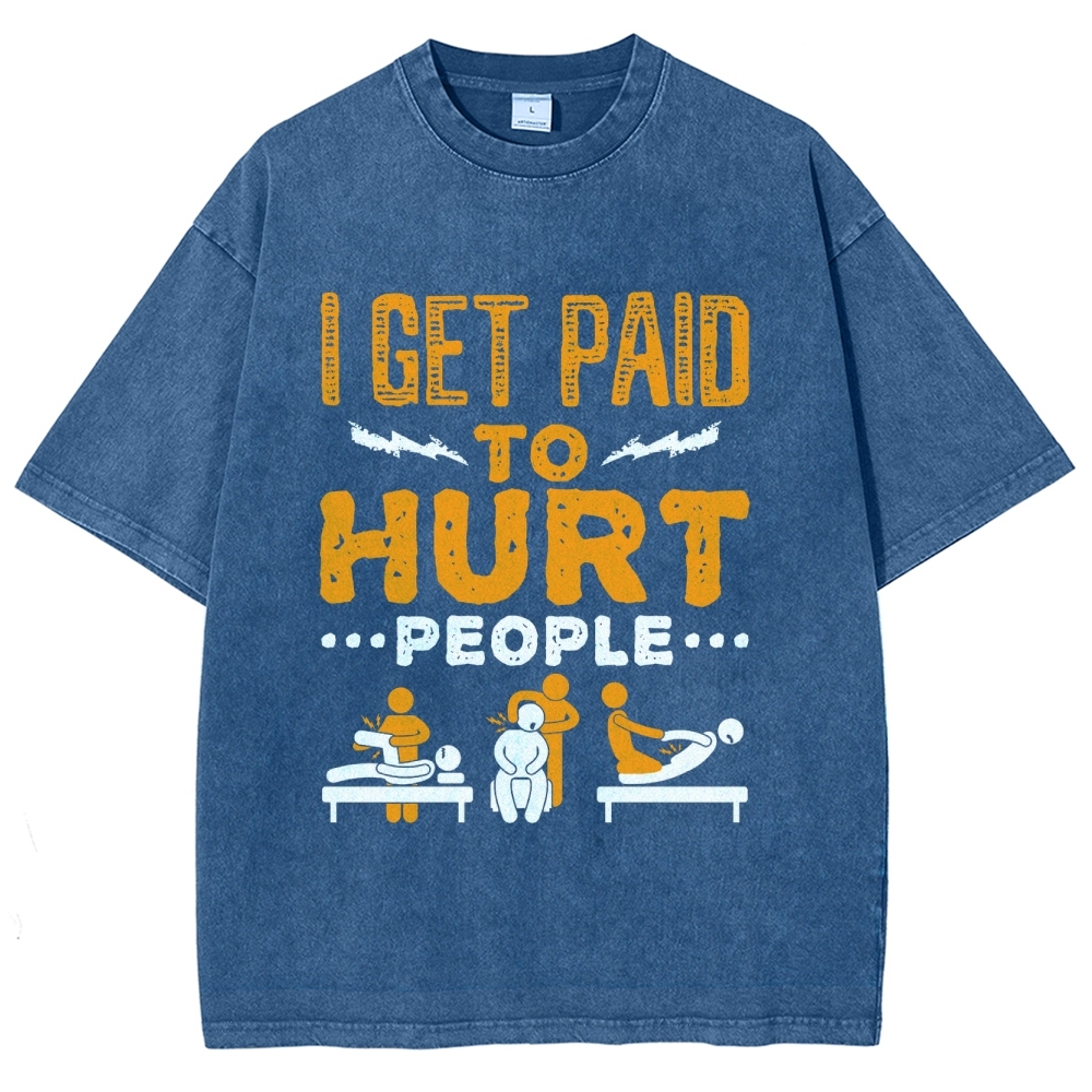 Physical Therapy Unisex Fit Washed T-Shirt-moweekender