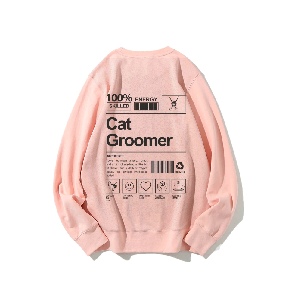 Cat Groomer Casual Crewneck Sweatshirt-moweekender