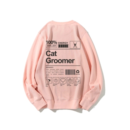 Cat Groomer Casual Crewneck Sweatshirt-moweekender