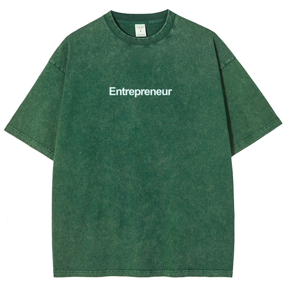 Entrepreneur Unisex Fit Washed T-Shirt-moweekender