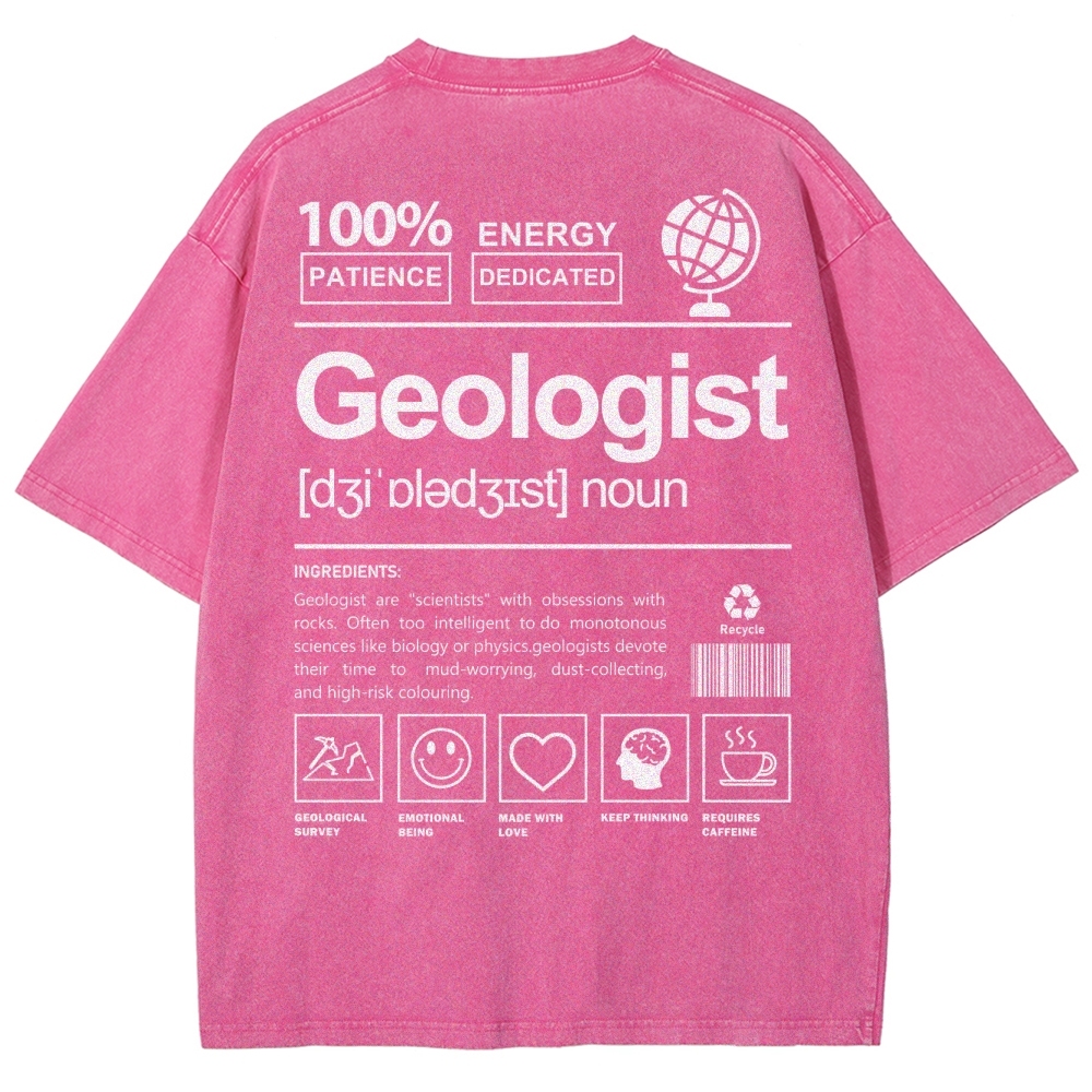 Geologist Unisex Fit Washed T-Shirt