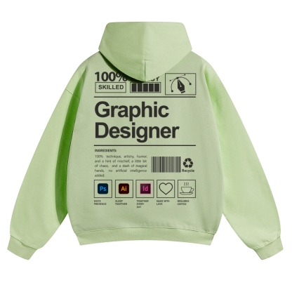 Graphic Designer Unisex Casual Anime Print Hoodie-moweekender