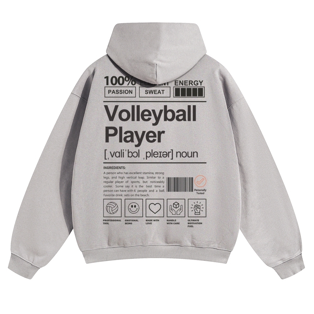 Volleyball Player Unisex Casual Anime Print Hoodie-moweekender