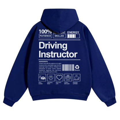 Driving Instructor Unisex Casual Anime Print Hoodie-moweekender