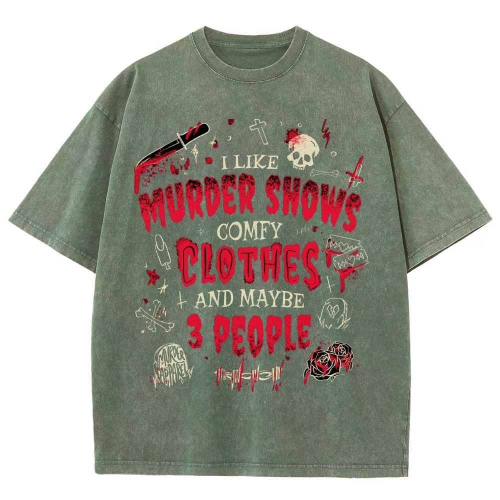 Story Of My Life Vintage Snowflake Washed T-Shirt-moweekender