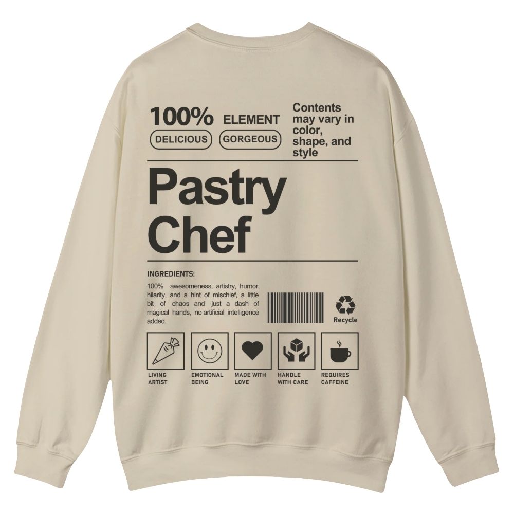 Pastry Chef Casual Crewneck Sweatshirt-moweekender
