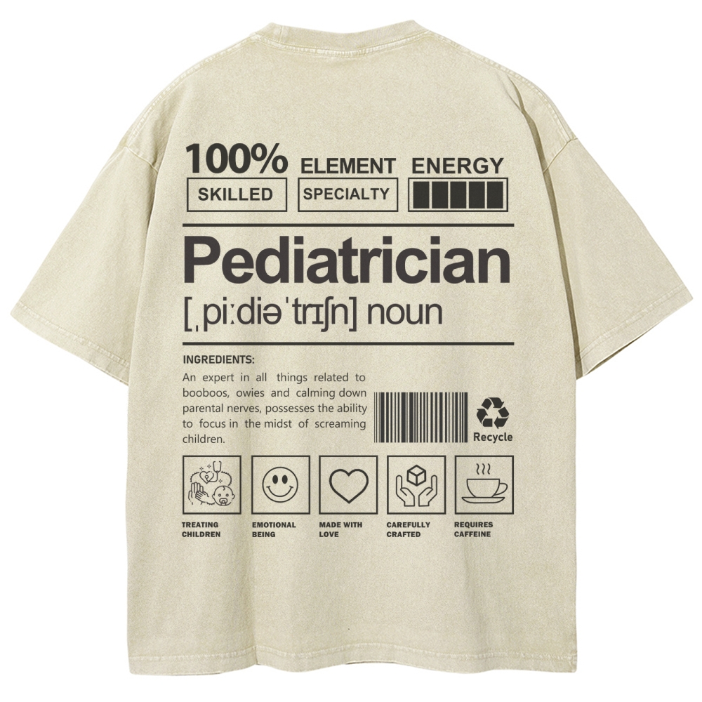 Pediatrician Unisex Fit Washed T-Shirt