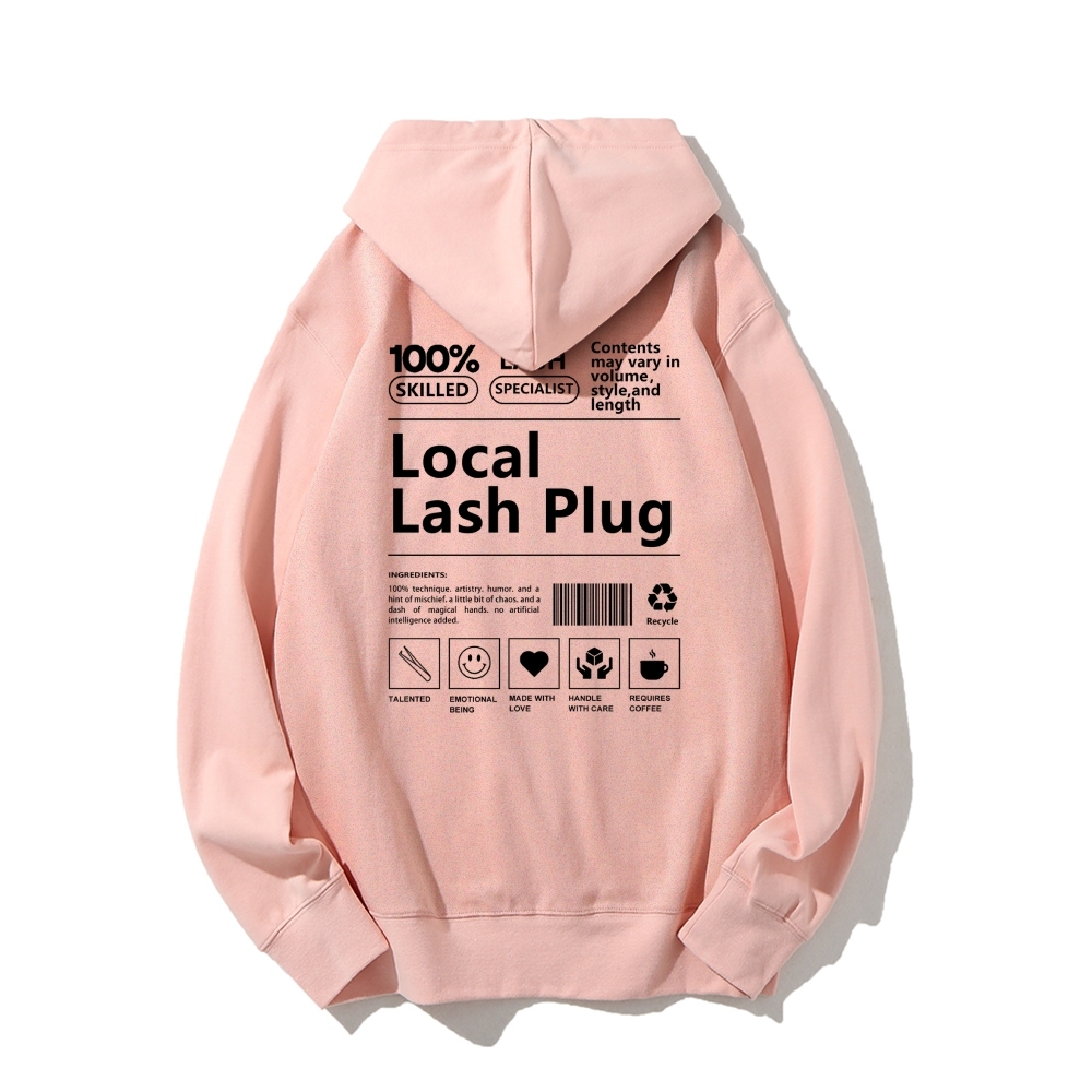 Local Last Plug Long Sleeved Hoodie-moweekender