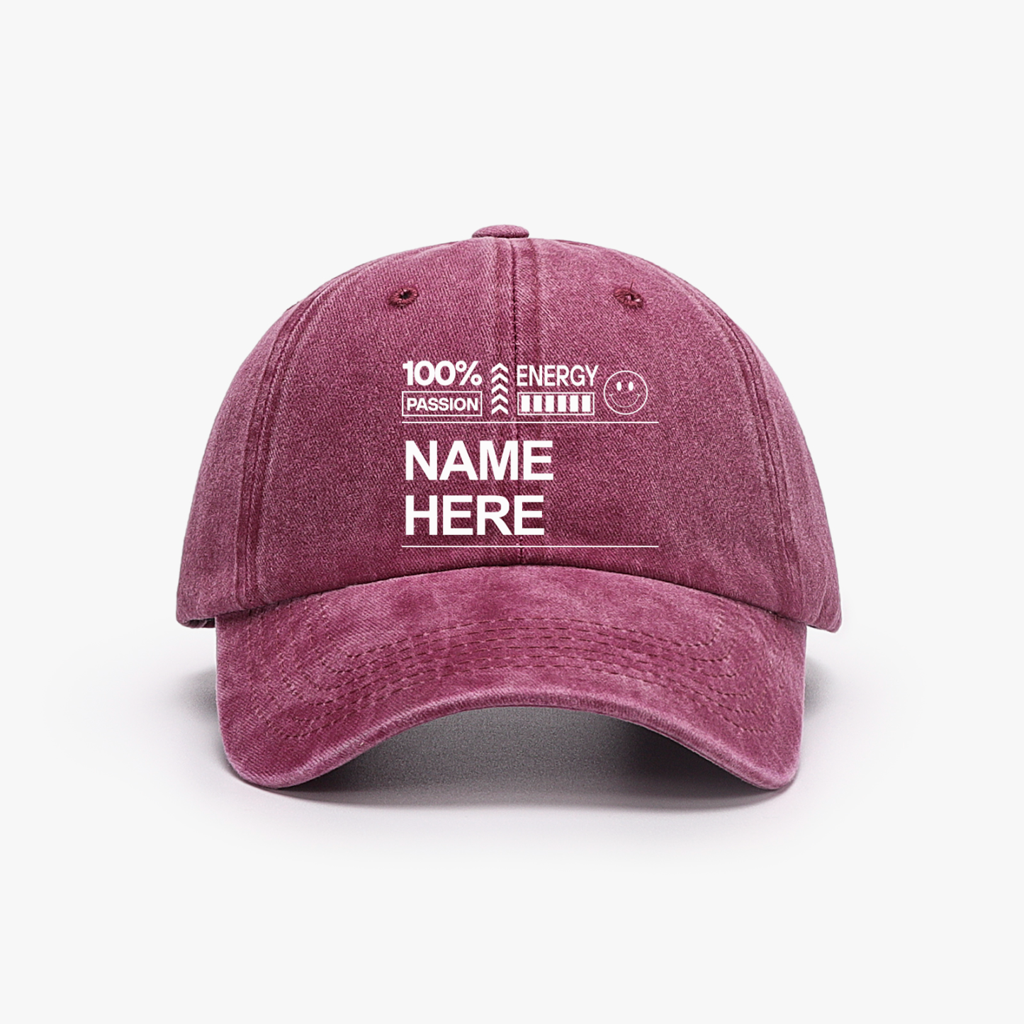 Customized Unisex Washed Vintage Baseball Cap
