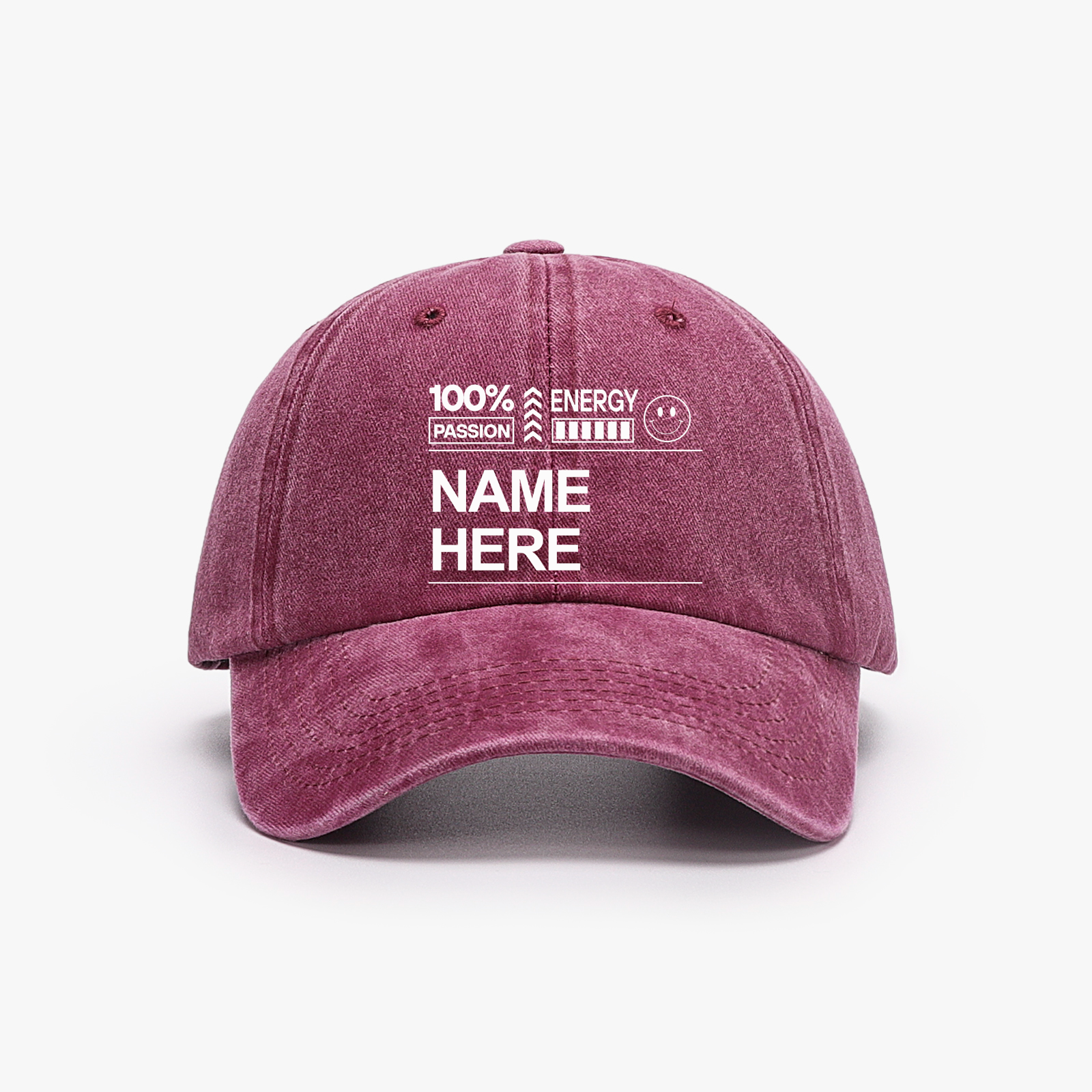 Customized Unisex Washed Vintage Baseball Cap