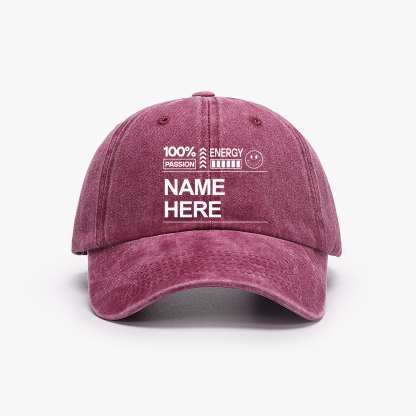 Customized Unisex Washed Vintage Baseball Cap