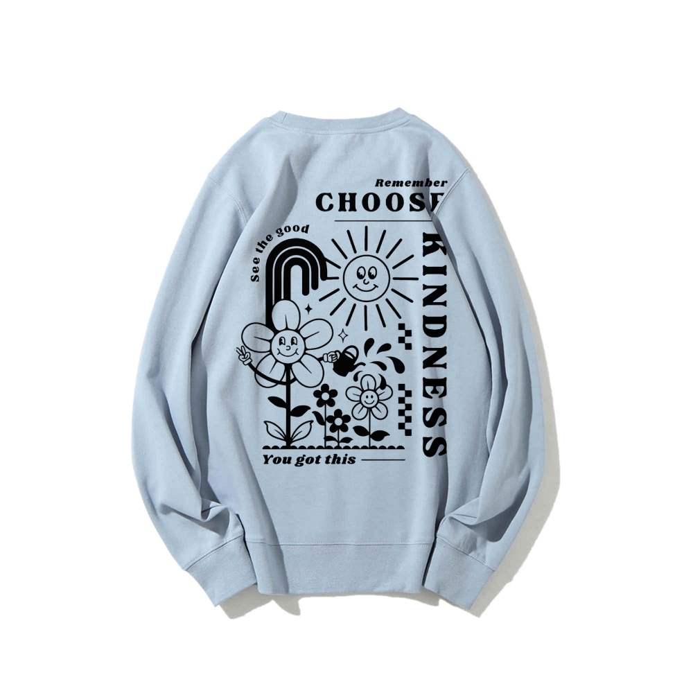 Choose Kindness Casual Crewneck Sweatshirt-moweekender