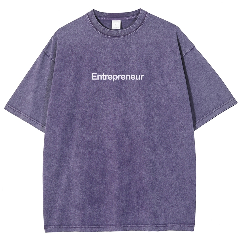 Entrepreneur Unisex Fit Washed T-Shirt-moweekender