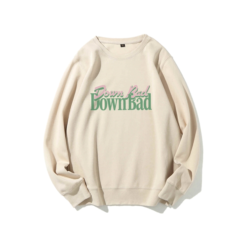 Down Bad Crying At The Gym Casual Crewneck Sweatshirt-moweekender