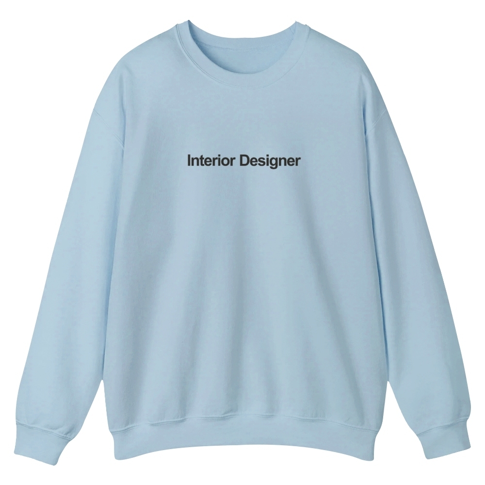 Interior Designer Printed Crew Neck Sweatshirt-moweekender