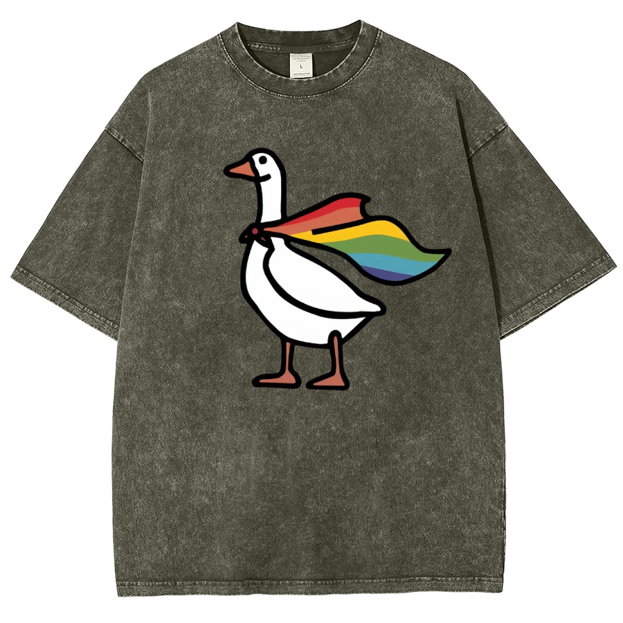 Goose Washed Oversized T-Shirt-moweekender