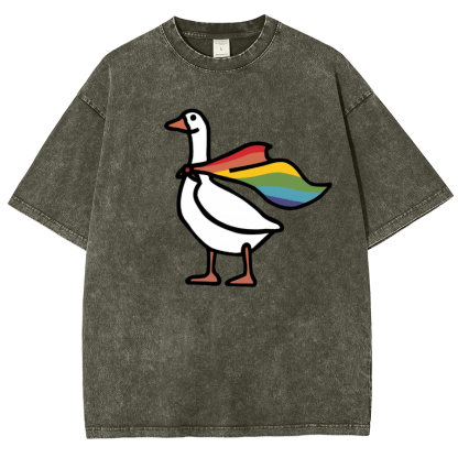 Goose Washed Oversized T-Shirt-moweekender