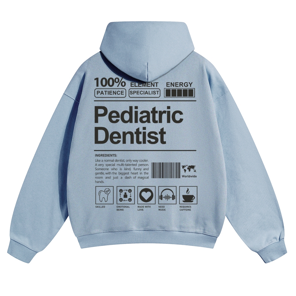 Pediatric Dentist Solid Color Hoodie-moweekender