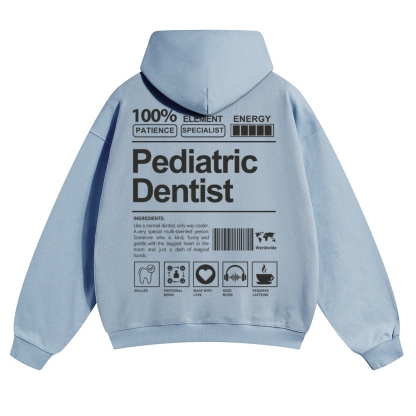 Pediatric Dentist Solid Color Hoodie-moweekender