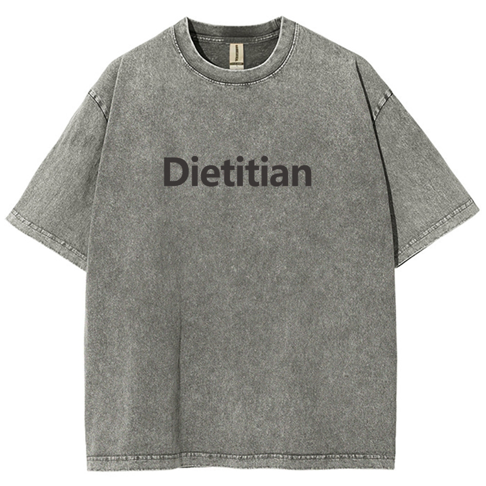 Dietitian Unisex Fit Washed T-Shirt-moweekender
