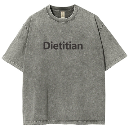 Dietitian Unisex Fit Washed T-Shirt-moweekender