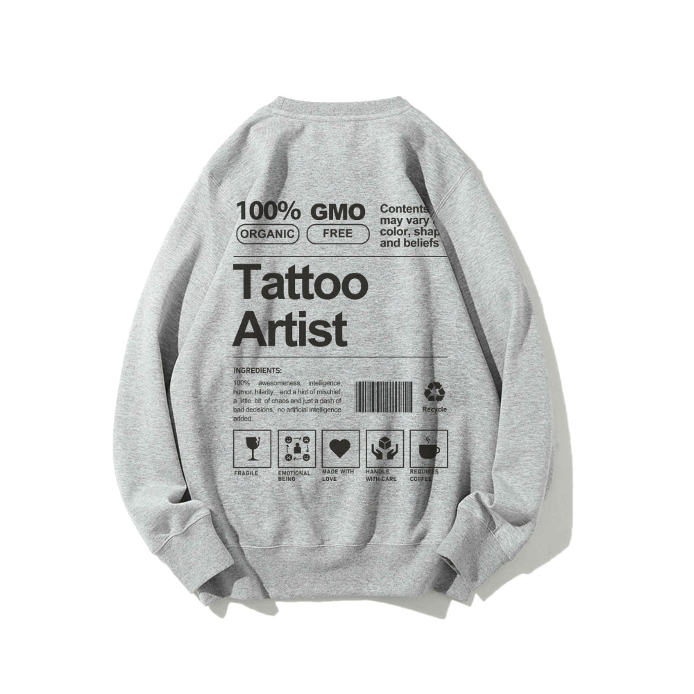 Tattoo Artist Casual Crewneck Sweatshirt-moweekender