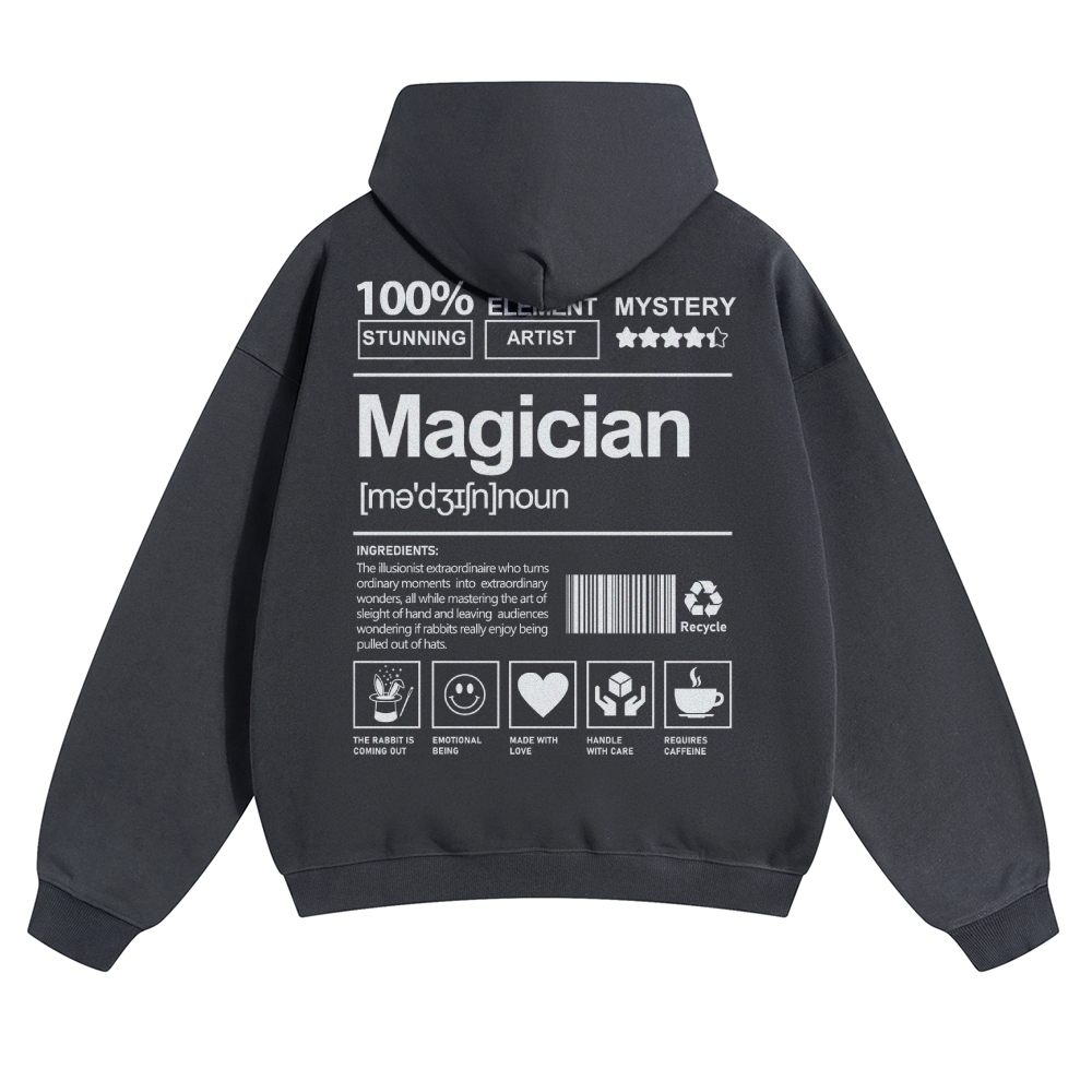 Magician Unisex Casual Anime Print Hoodie-moweekender