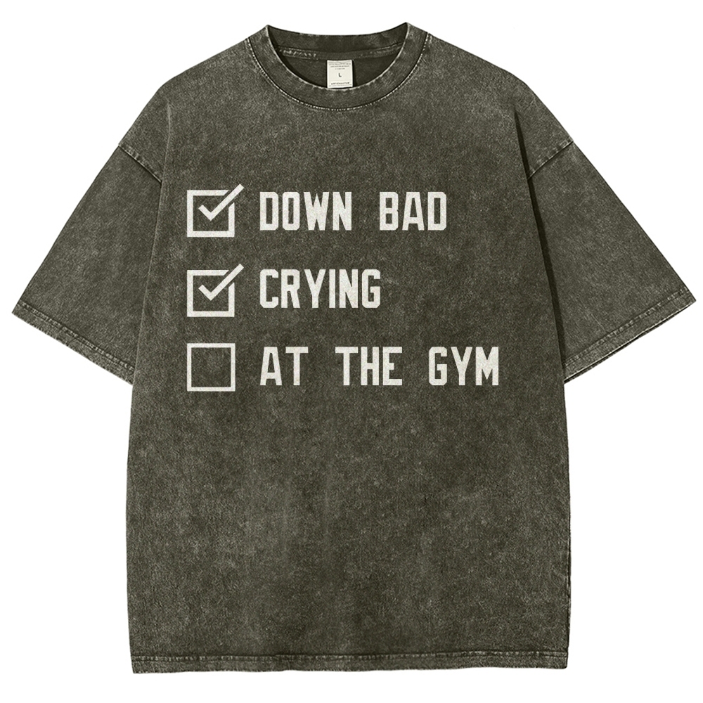 At The Gym Vintage Snowflake Washed T-Shirt-moweekender