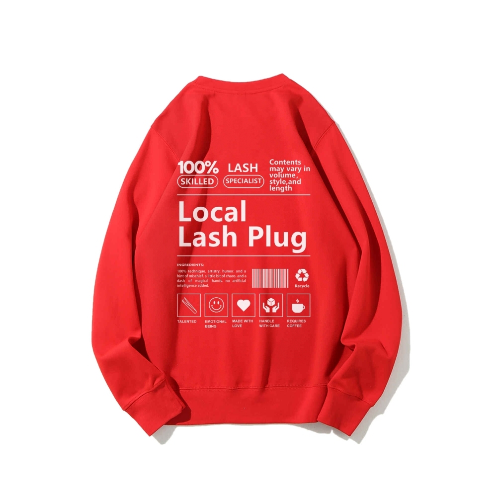 Local Last Plug Long Sleeved Round Neck Sweatshirt-moweekender