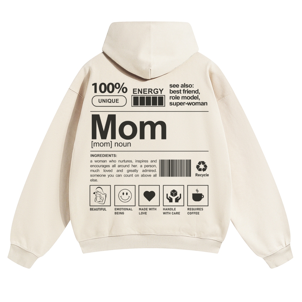 Mom Unisex Casual Anime Print Hoodie-moweekender