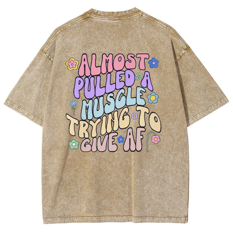 Almost Pulled A Muscle Trying To Give AF Vintage Snowflake Washed T-Shirt-moweekender