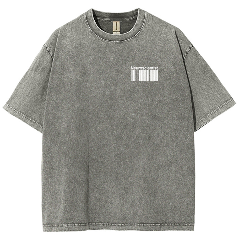 Neuroscientist Unisex Fit Washed T-Shirt-moweekender