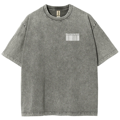 Neuroscientist Unisex Fit Washed T-Shirt-moweekender