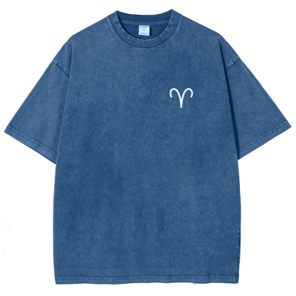 Aries Unisex Fit Washed T-Shirt