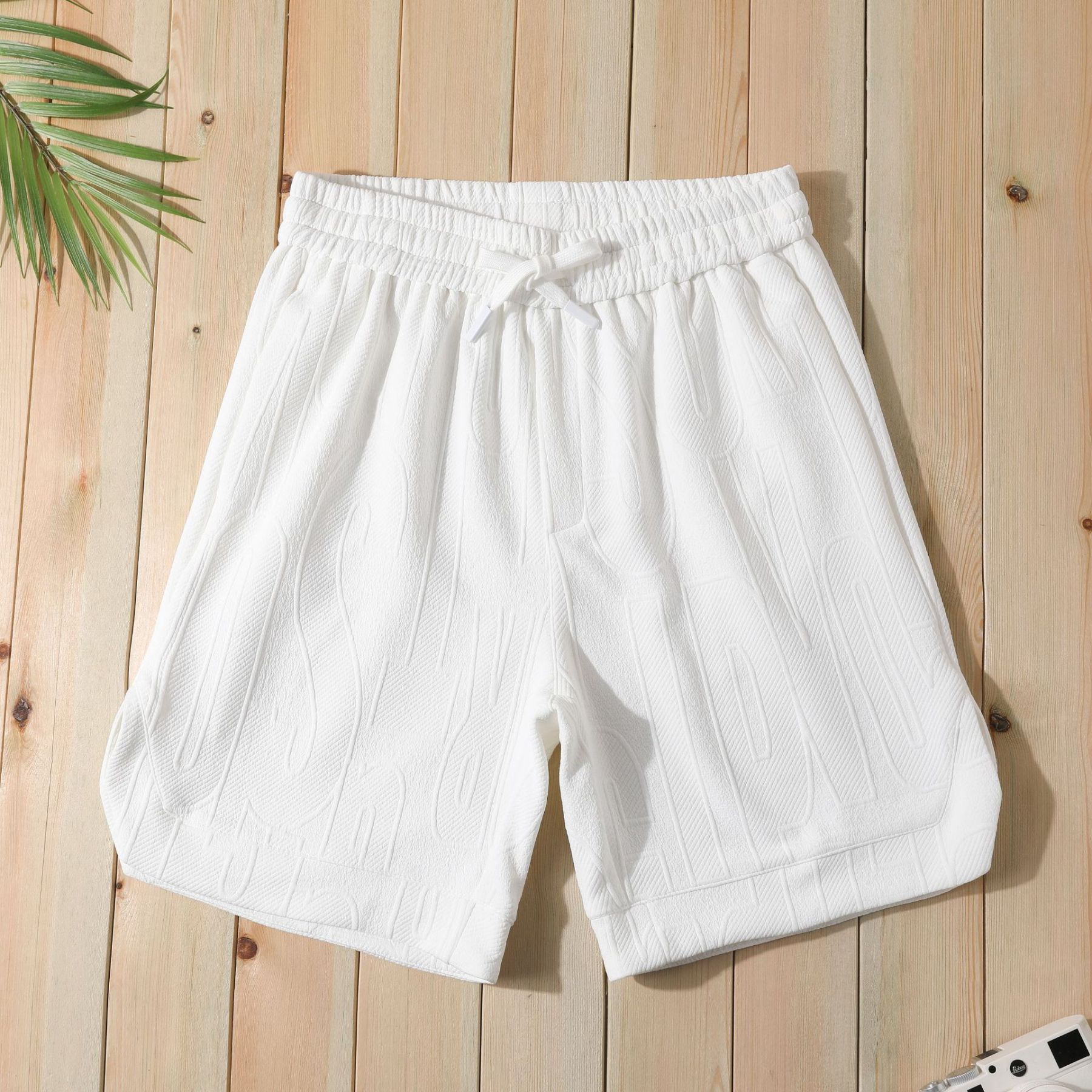 Casual Letter Jacquard Shorts
