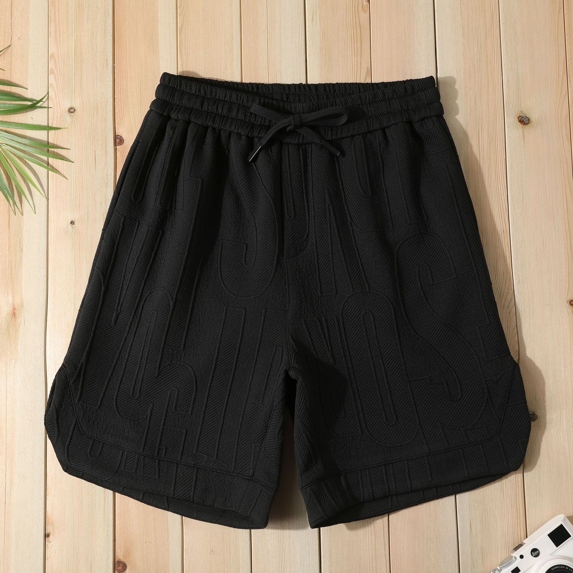 Casual Letter Jacquard Shorts