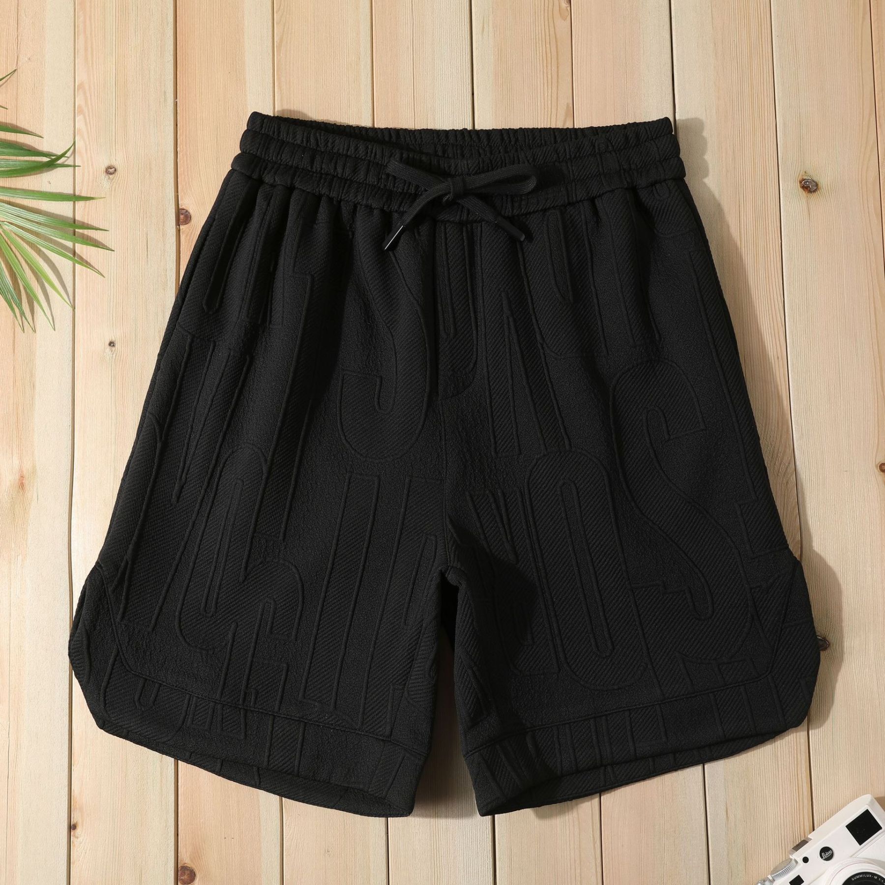 Casual Letter Jacquard Shorts