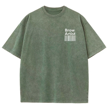 Brow Artist Vintage Snowflake Washed T-Shirt