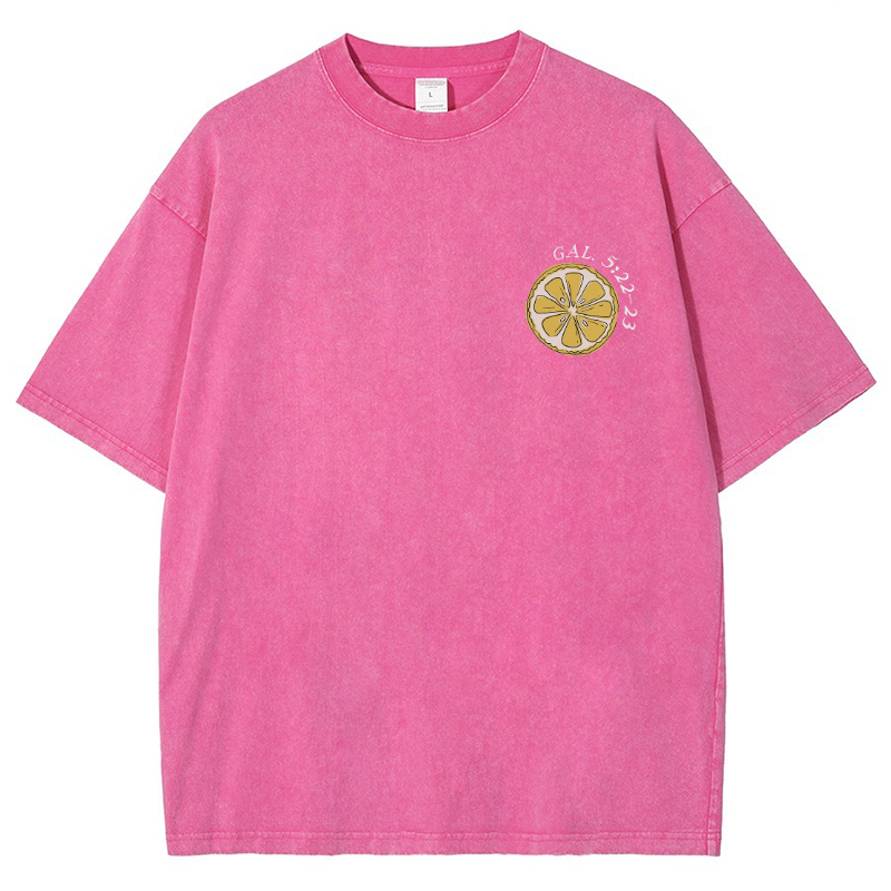 Fruit Of The Spirit Vintage Snowflake Washed T-Shirt-moweekender