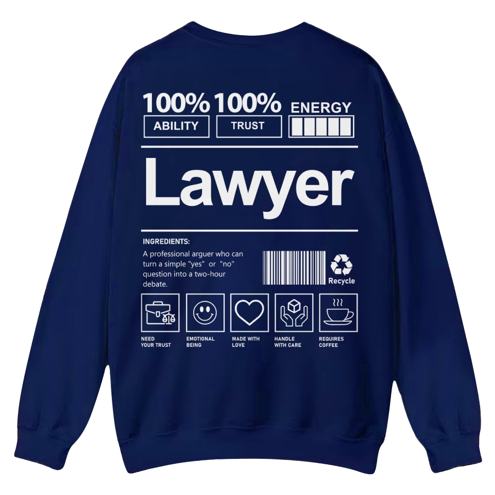 Lawyer Casual Crewneck Sweatshirt