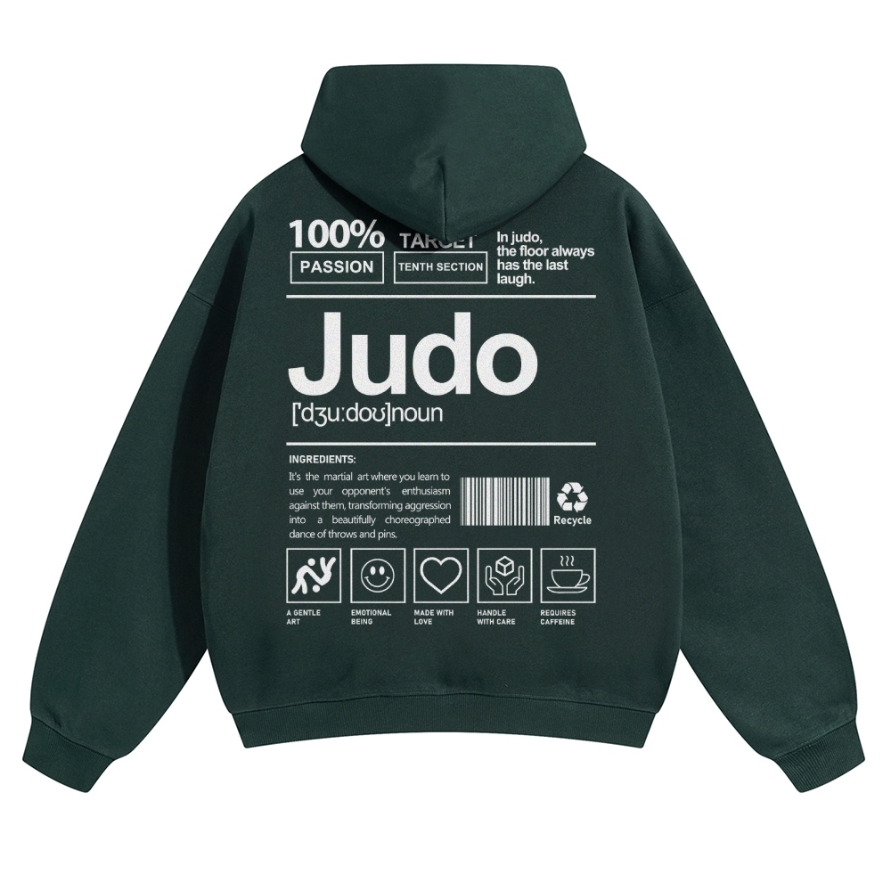 Judo Unisex Casual Anime Print Hoodie-moweekender