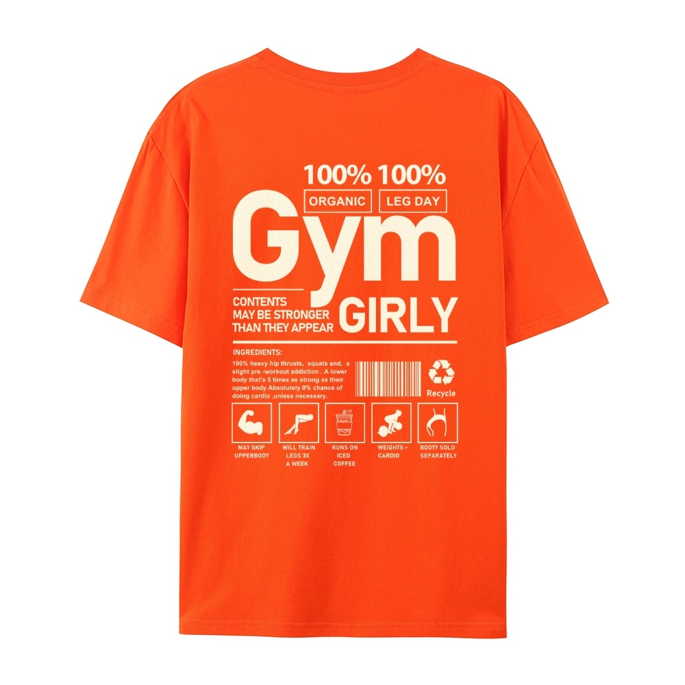 Gym Girly Casual Short Sleeve T-Shirt-moweekender